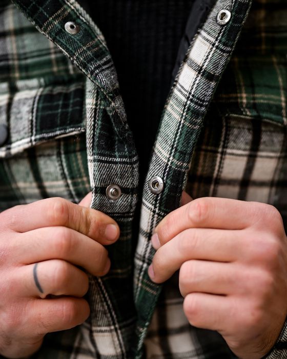 Мужская рубашка - куртка на зиму, утеплена сорочка, куртка