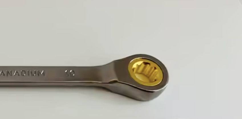 Високоякісний рожково накидний реверсний ключ трещотка 10мм новий зруч