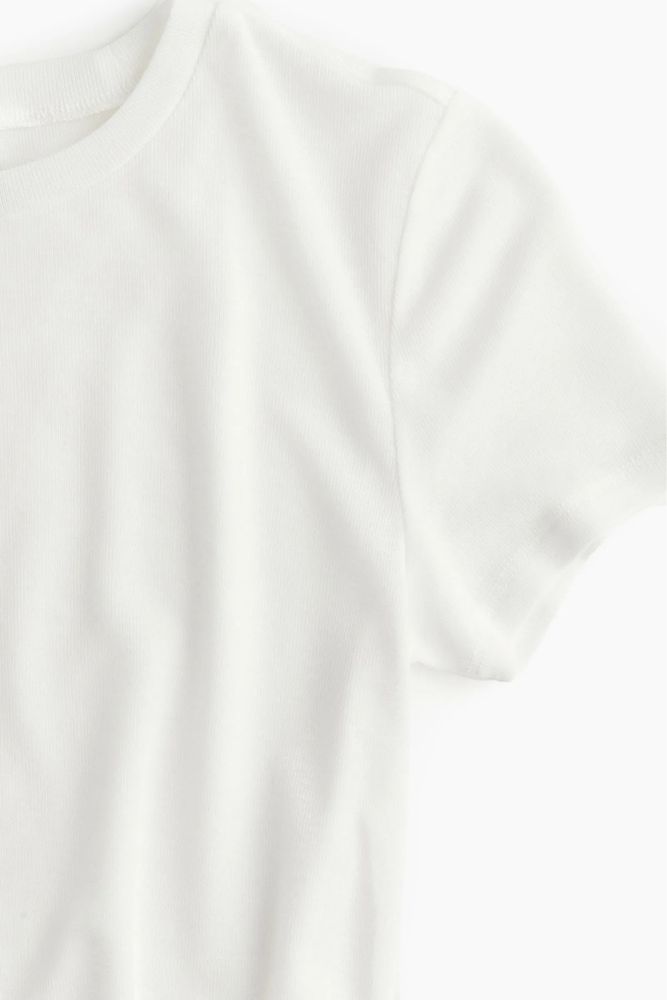 Базова біла жіноча футболка h&m