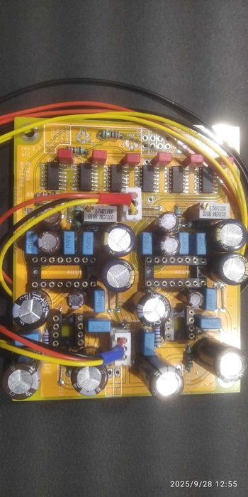 Zmontowana płytka do DAC R2R na 2x AD1862 20-bit ze sterowaniem po I2S