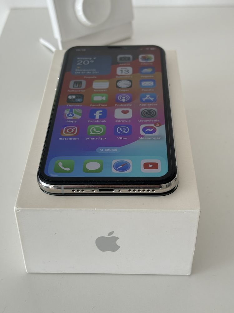 Iphonr XS Silver 64GB nows bateria