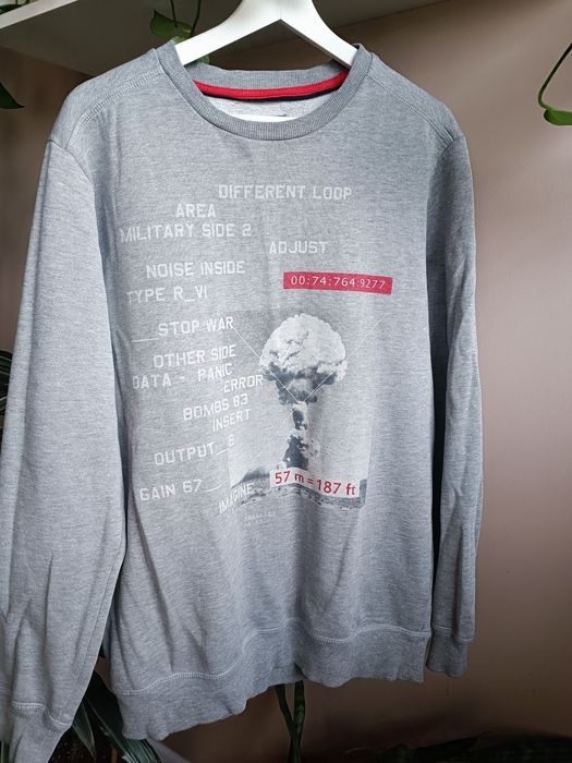 Bluza szara z nadrukiem HOUSE MĘSKA