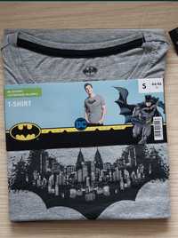 Nowy T-shirt męski bawełniany z licencją BATMAN S 44/46 koszulka