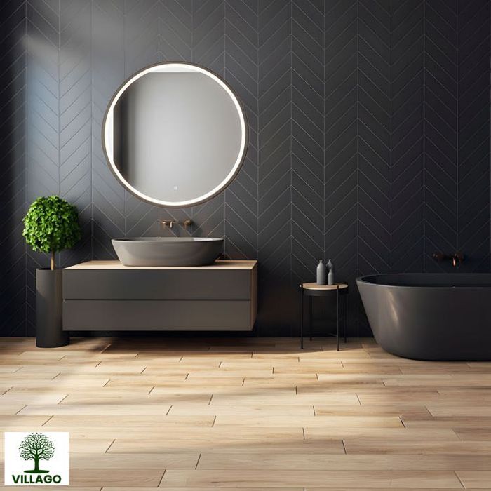 Lustro LED Okrągłe 80 cm Ant-Fog 3 barwy światłą dotykowy włącznik