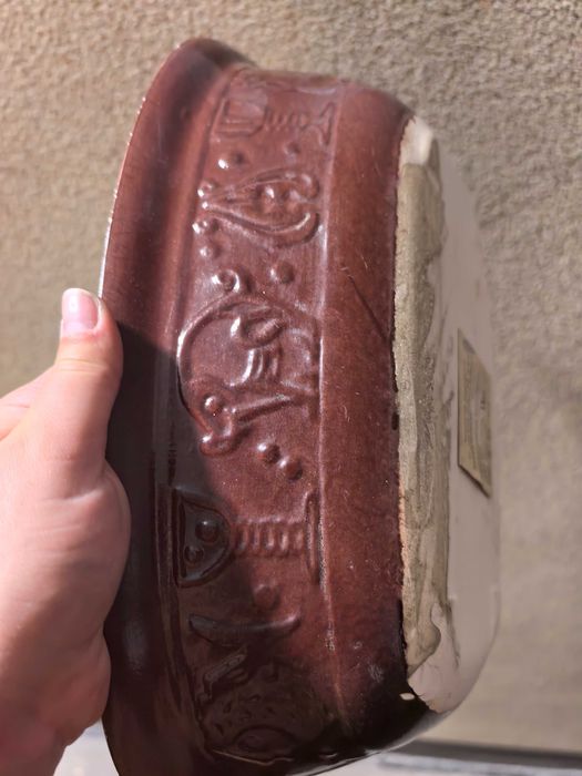 Unikatowa brytfanna termoodporna ceramika gęsiarka PRL