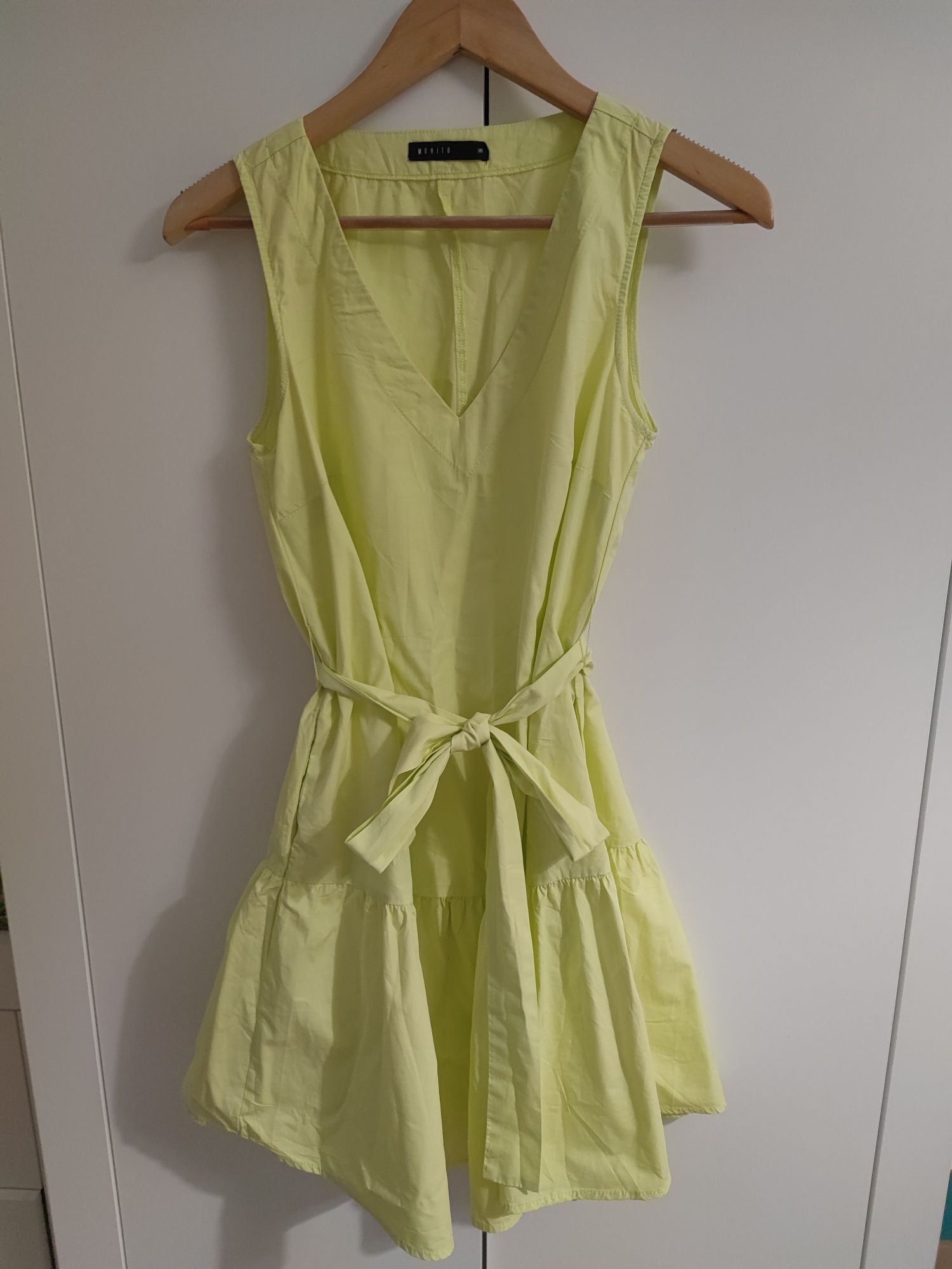 Sukienka limonkowa