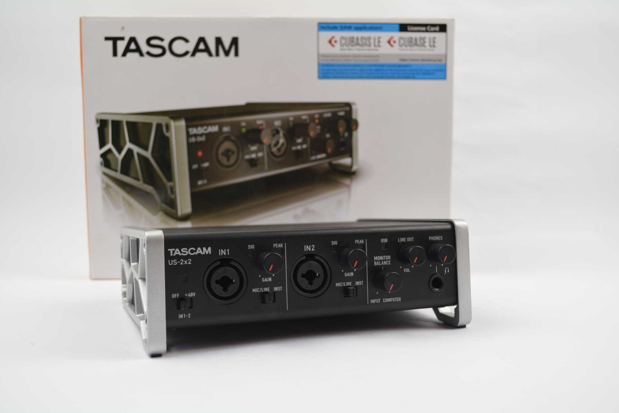 Звуковая карта Tascam US-2x2 аудиоинтерфейс