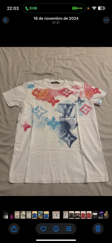 Camisola T Shirt LV Louis Vuitton