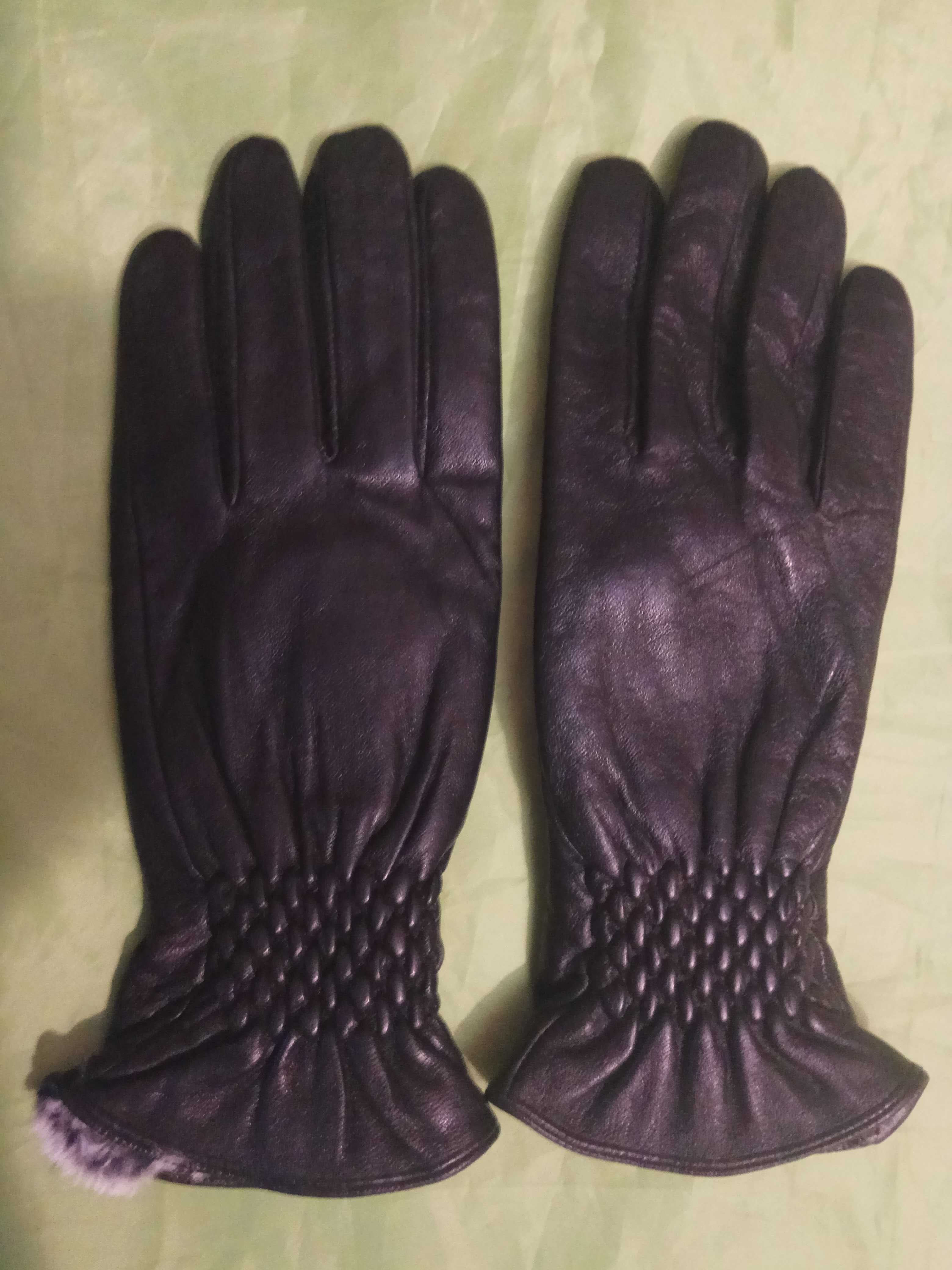 Перчатки женские кожаные  зимние р. 6,5  и 7 и подростковые Hot paws