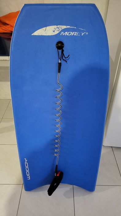 Prancha de bodyboard Morey + barbatanas + capa