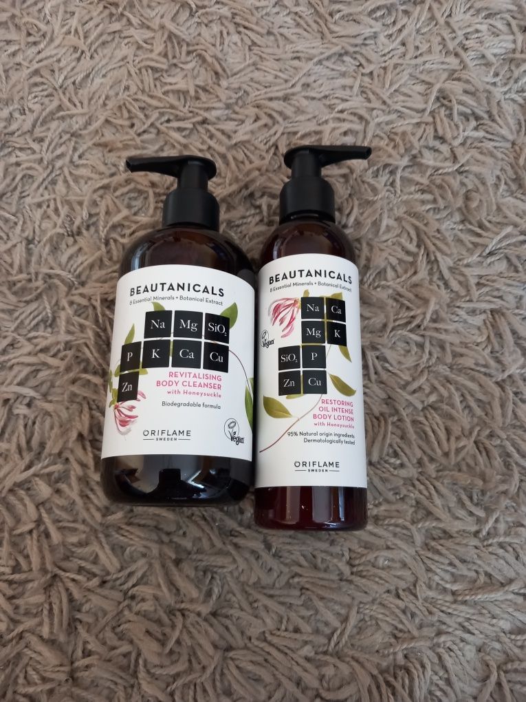 Zestaw żel pod prysznic i balsam Beautanicals 2 produkty Oriflame