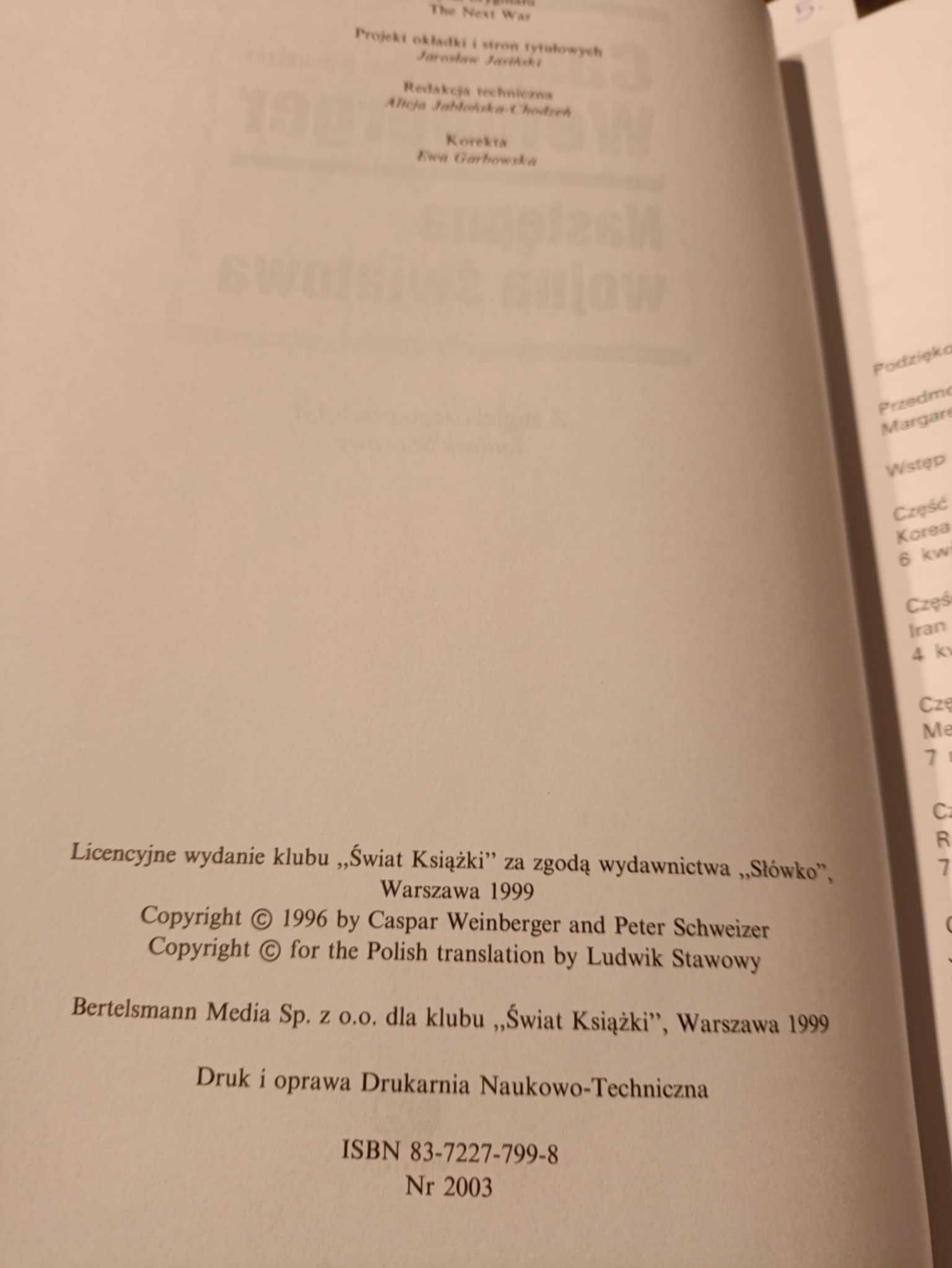 Następna wojna światowa - Caspar Weinberger Peter Schweizer
