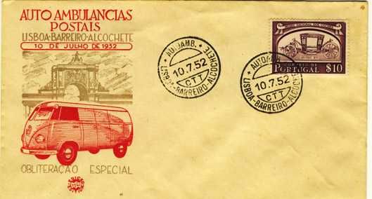 VW Auto ambulancias postal 1953 comemoração