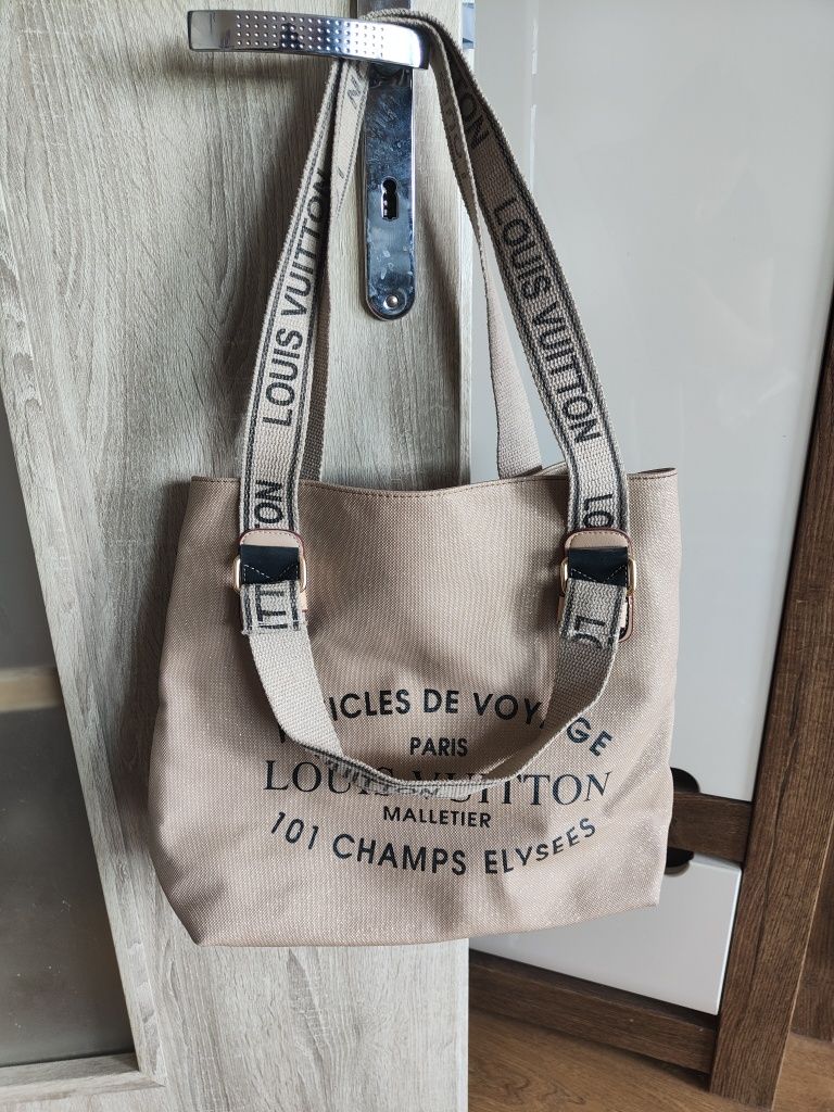 Piękna brokatowa torba Louis LV