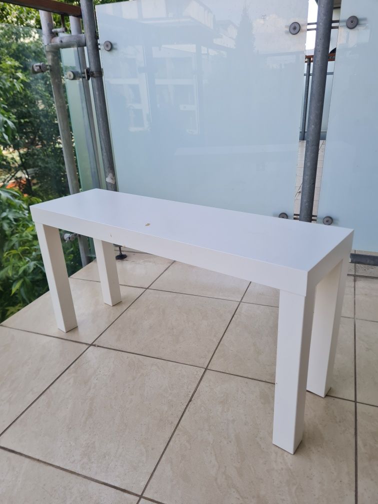 Stolik pod tv konsola konsolowy ławka ławeczka biała lack ikea