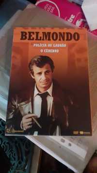 Jean Paul Belmondo caixa 2 dvds O cerebro polícia ladrão