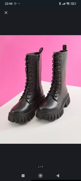 Чоботи жіночі, осіннє взуття, високі чоботи, высокие сапоги