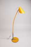 Podłogowa lampa Ikea Vintage chrom i żółty, lata 80-te 90-te Loft