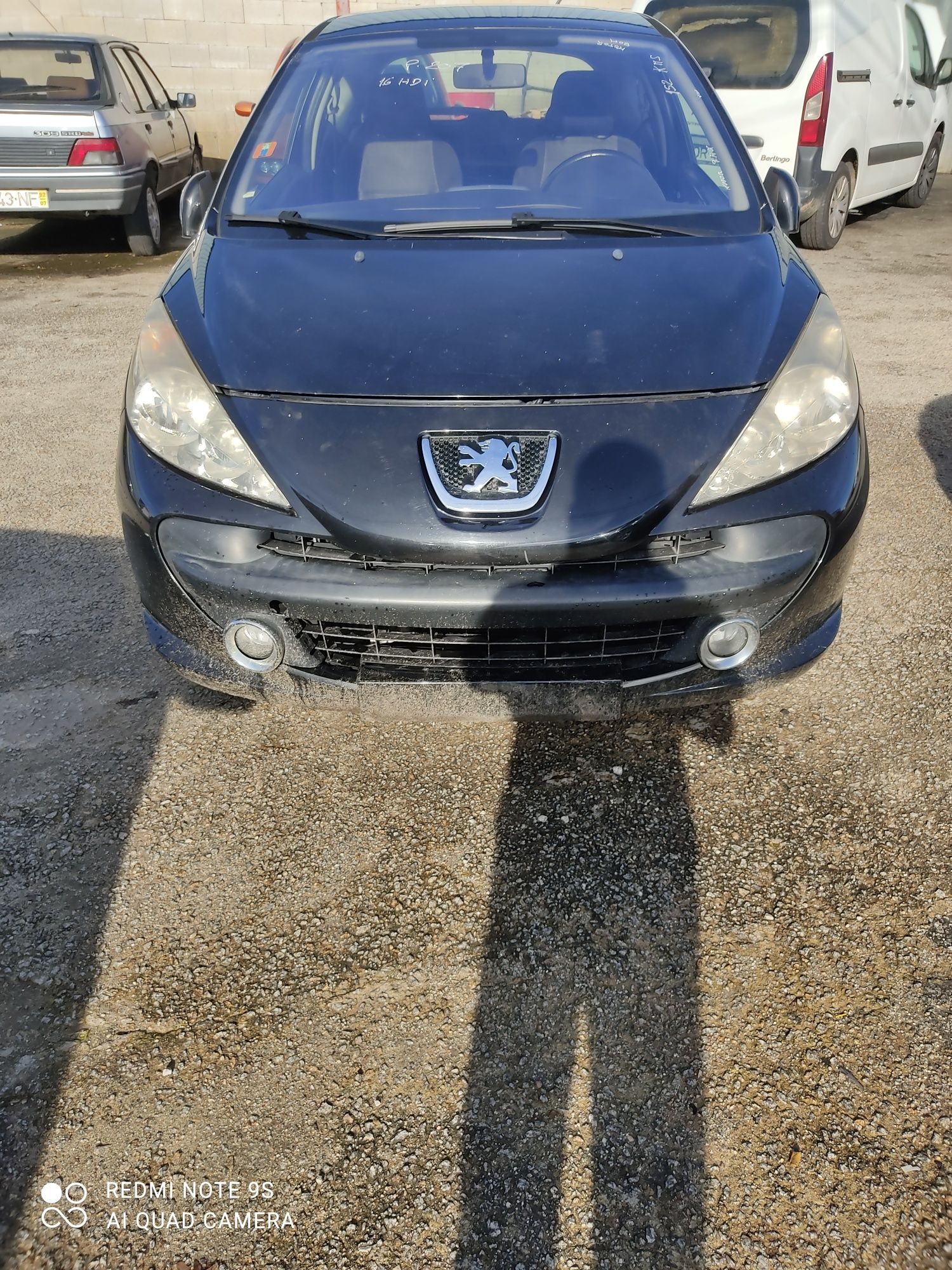 Peças Peugeot 207 1.6hdi, motor 9HX, frente completa, airbags, porta