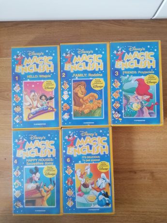 Magic English 1,2,3,4,6 kasety VHS
