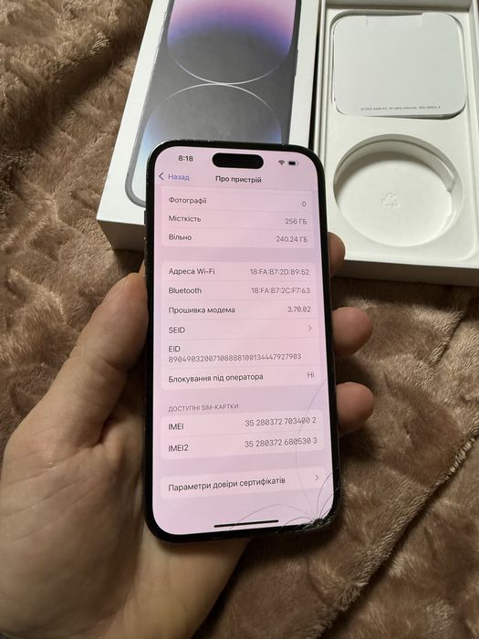 Iphone 14pro 256gb