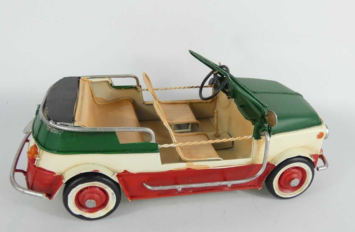 Metalowy model FIAT 500 CABRIO pojazd AUTO 27,5cm