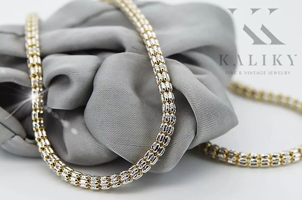 Złoty łańcuszek 14k Fantazy diamentowany cc069yw Warszawa biżuteria