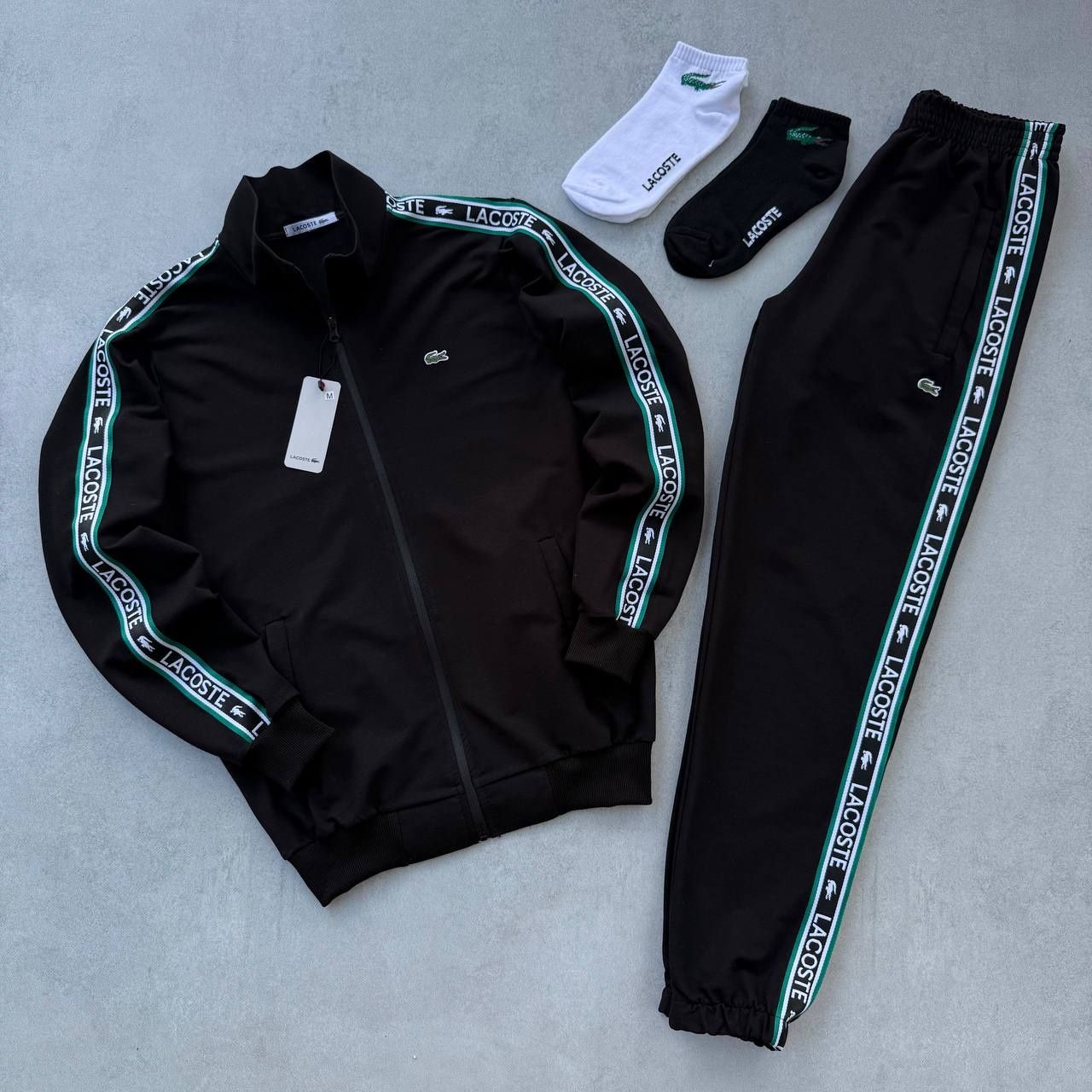 Олімпійка Lacoste / кофта Лакост лампас