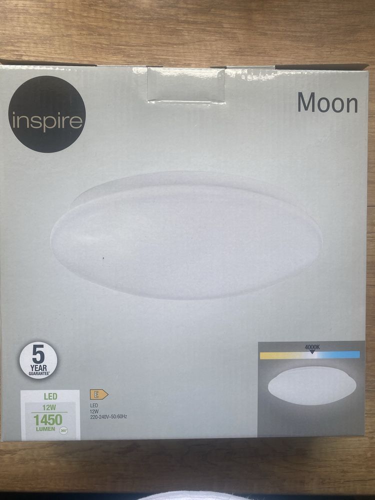 Plafon Moon 25 cm biały 1450 lm LED Inspire