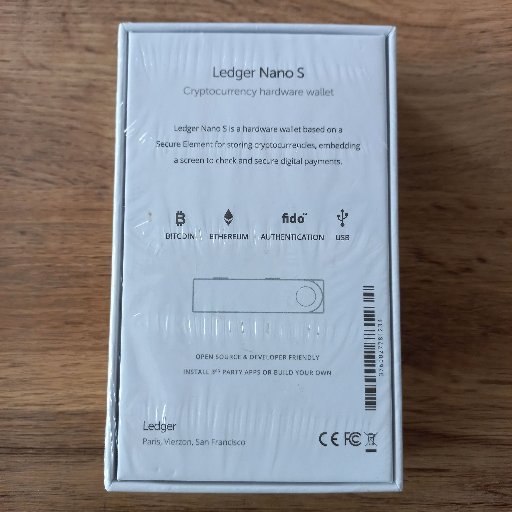 Ledger Nano S Cryptocurrency hardware wallet
