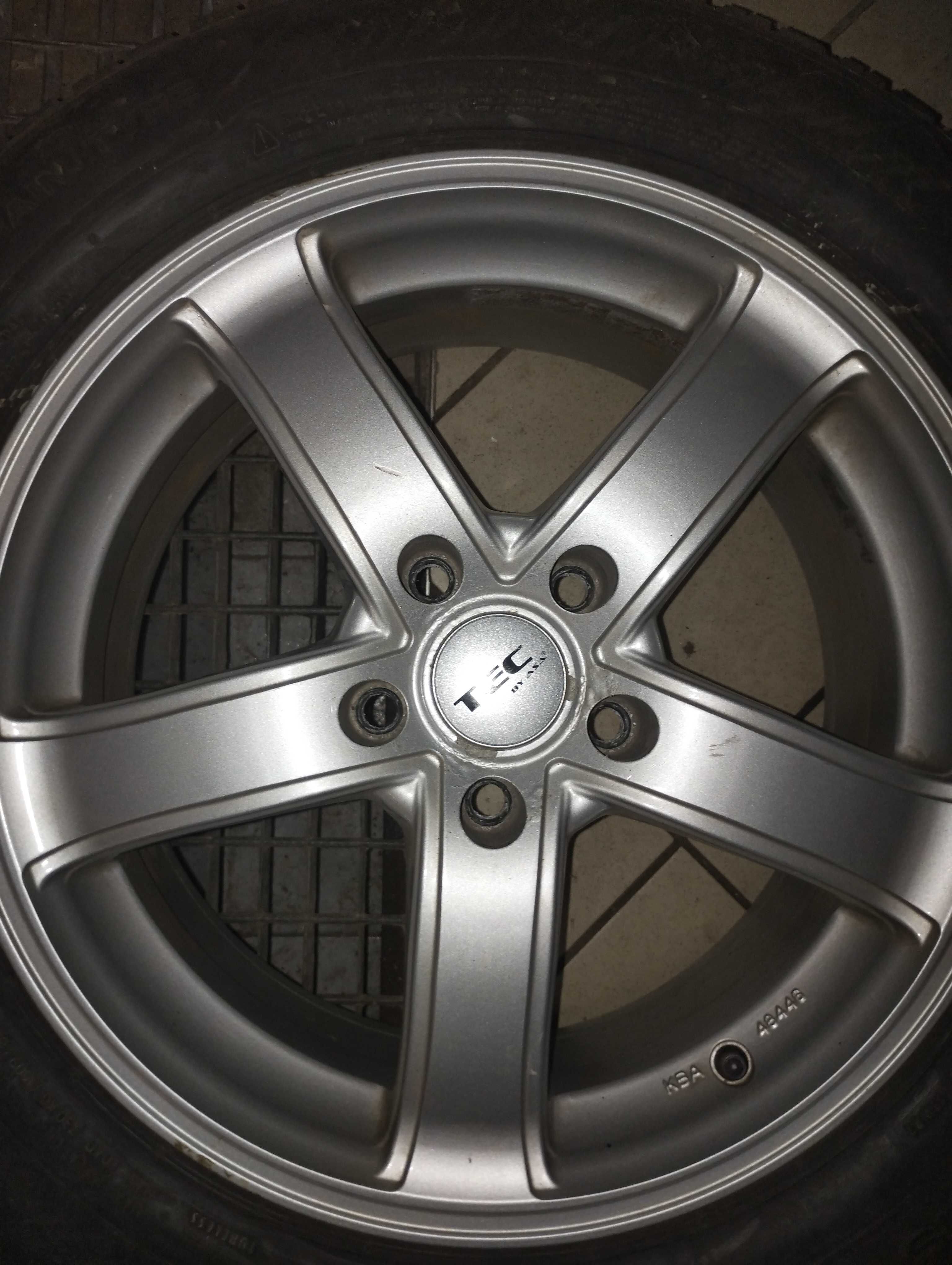 4x Felgi aluminiowe TEC 17 cali 5x114,3 + opony zimowe Mazda 6 2012-