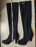 Czarne stylowe kozaki 41-42/27 cm