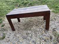 Stolik drewniany, recznie robiony, 100/50/50 cm kawowy rtv