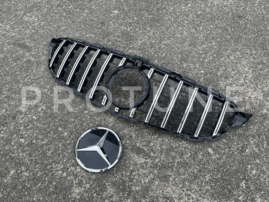 Решетка радиатора W205 Mercedes C-Class AMG C63 GT Panamericana Хром