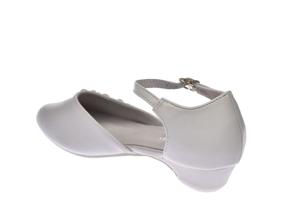 Buty komunijne białe balerinki dziewczęce 60/24 rozm. 33