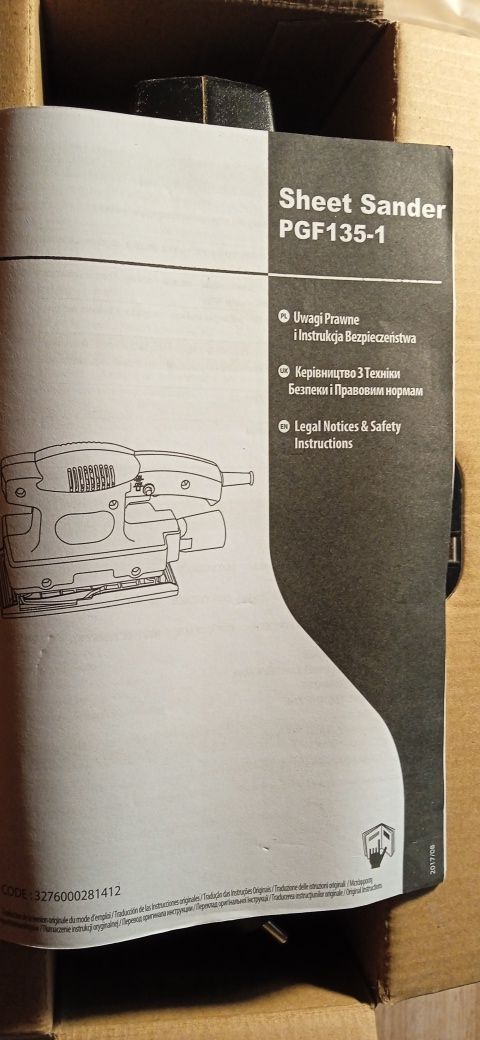Szlifierka oscylacyjna 135 W, 11000 obr./min