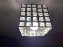 Lampy hesmo metal/szklo 30/30 cm