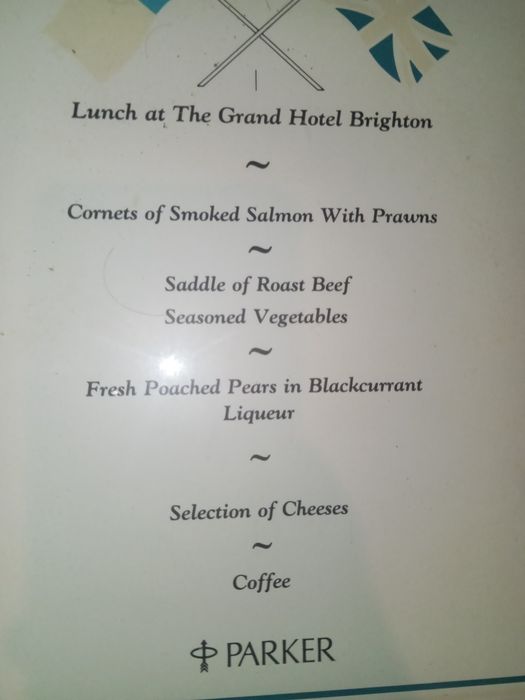 Papel da Parker antigo em moldura