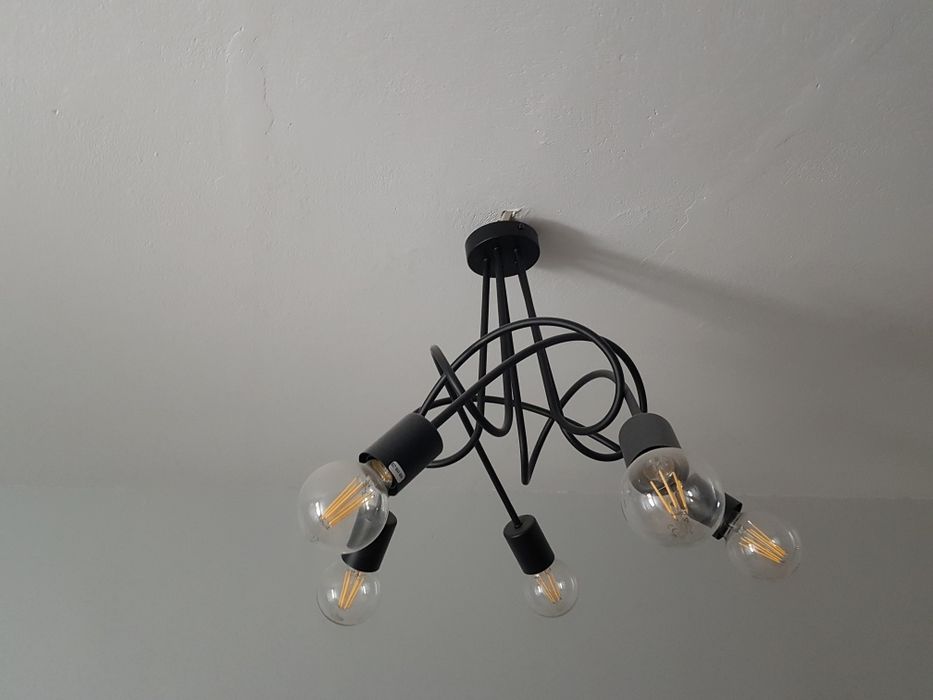 Żyrandol wisząca Tango 5 x 60 W E27 czarny