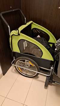 Przyczepka do roweru wózek dla 2 dzieci
