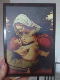 Święty obrazek Matka Boża karmiącą Jezuska