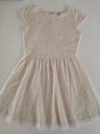 Vestido cor bege, tamanho 9-10 anos marca Zara