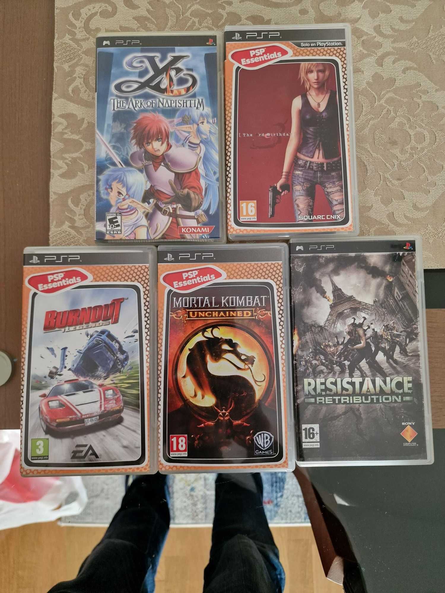 Consola PSP ver. 3000 e jogos
