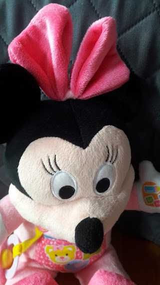 Peluche, Boneca, Minnie, menina, Canta