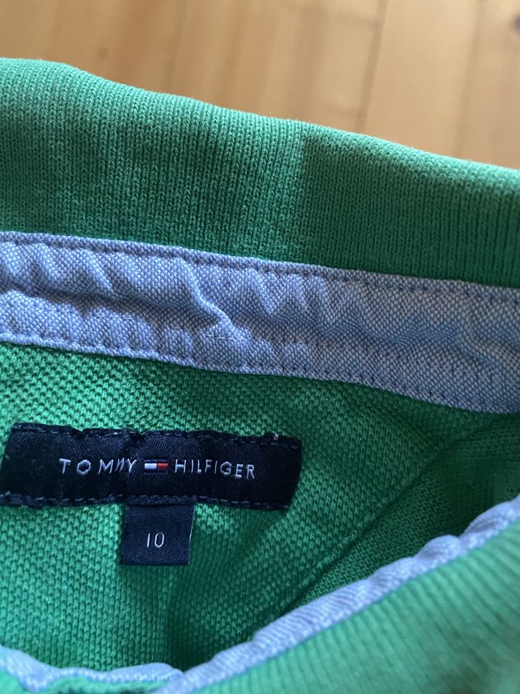 Zielona koszulka polo tommy hilfiger r.140 cm