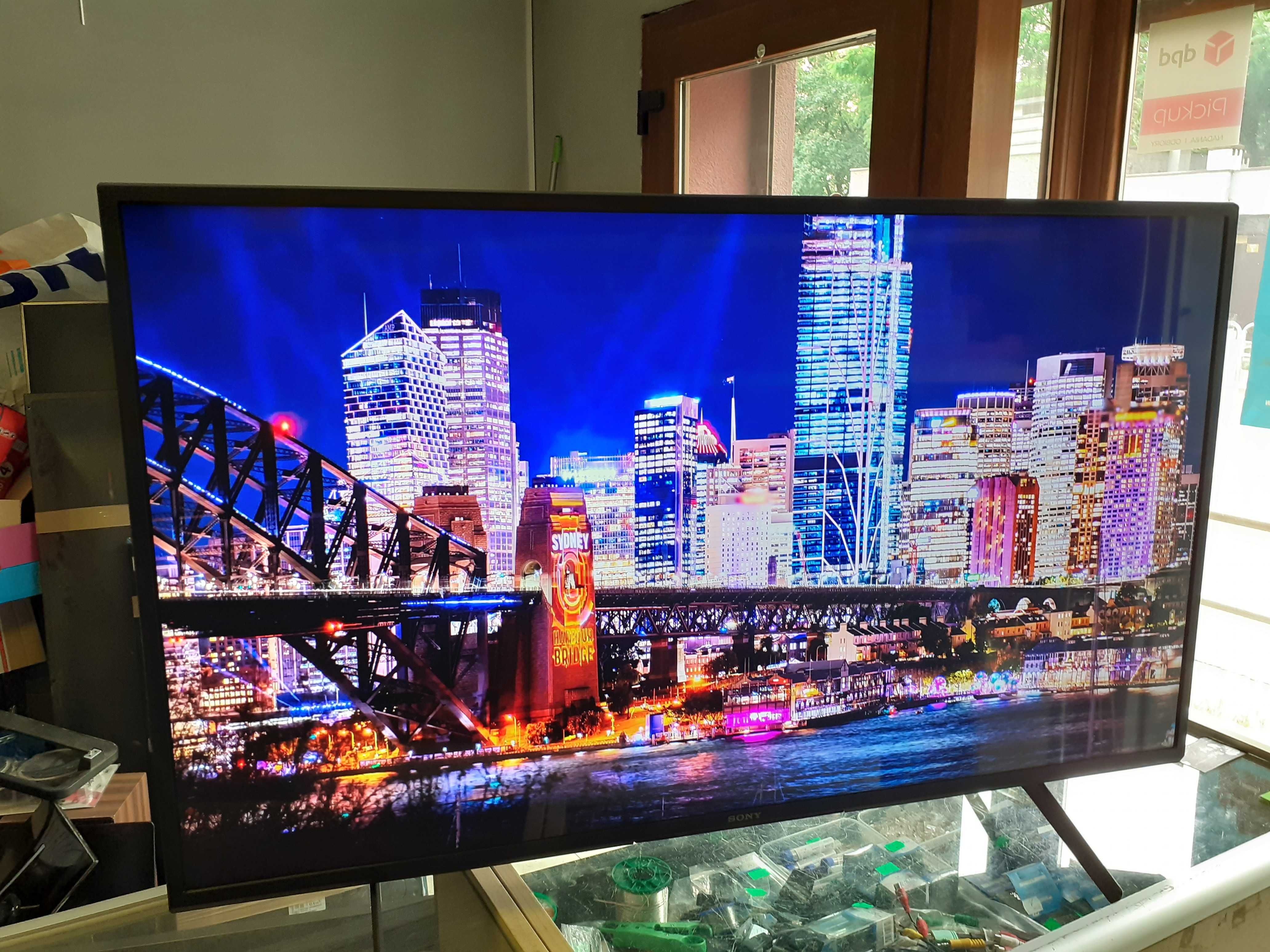 telewizor smart sony kd-43x80j wifi youtube netflix 4k uhd i hdr t-2