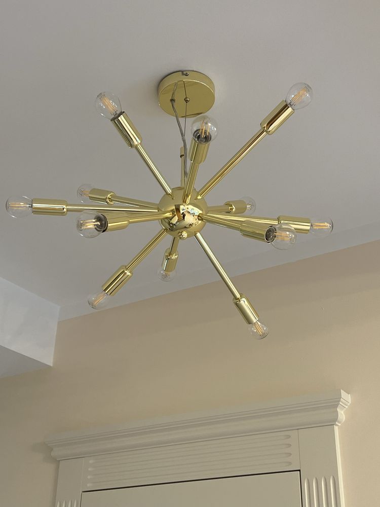 Westwing  lampa sufitowa Spike złota ,jak nowa  ( posiadam 3 sztuki)