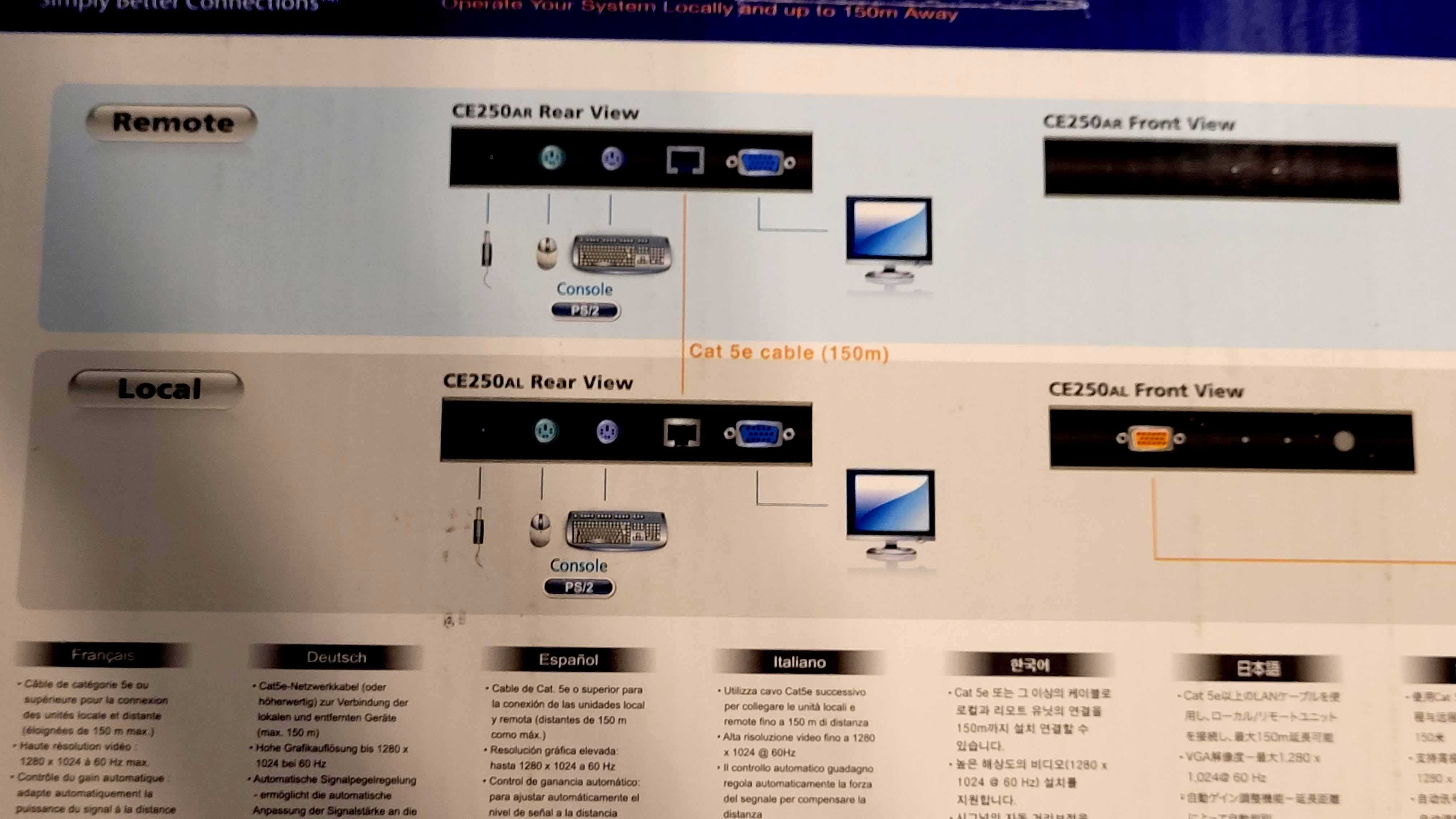 ATEN KVM Extender CE250A