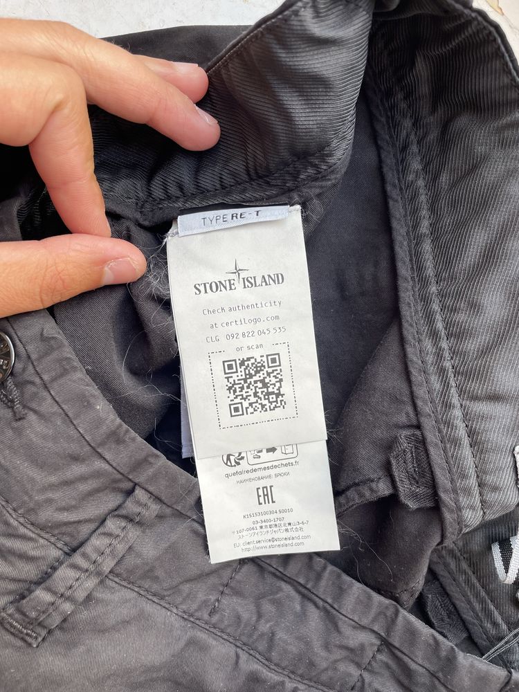 STONE ISLAND Regular fit logo patch cargo pantss