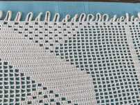 Renda em croche para decoraçao